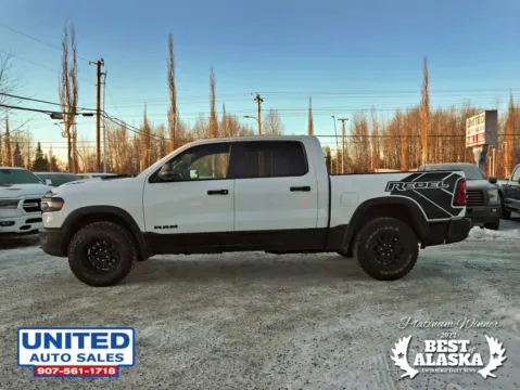 Photos of 2025 Ram 1500 Crew Cab Rebel Pickup 4D 5 1/2 ft for sale in Anchorage, AK at United Auto Sales