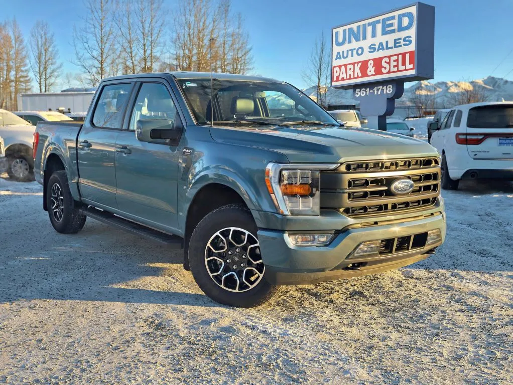 Blue 2023 Ford F-150 SuperCrew Cab Lariat Pickup 4D 5 1/2 ft for sale in Anchorage, AK