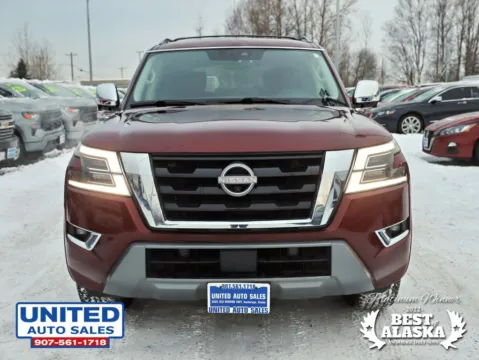 Another view of 2021 Nissan Armada Platinum Sport Utility 4D for sale in Anchorage, AK at United Auto Sales