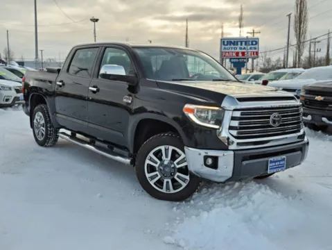 Blue 2020 Toyota Tundra CrewMax 1794 Edition Pickup 4D 5 1/2 ft for sale in Anchorage, AK