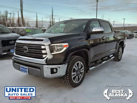 Another view of 2020 Toyota Tundra CrewMax 1794 Edition Pickup 4D 5 1/2 ft for sale in Anchorage, AK at United Auto Sales