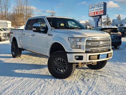 White 2017 Ford F-150 SuperCrew Cab Platinum Pickup 4D 6 1/2 ft for sale in Anchorage, AK
