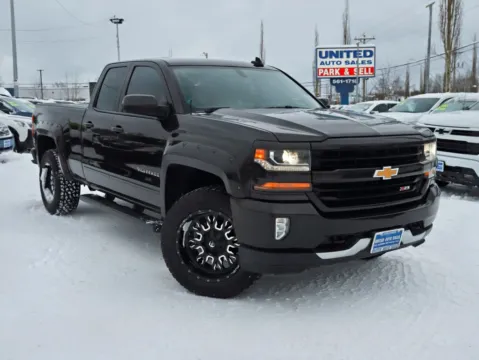 Brown 2018 Chevrolet Silverado 1500 Double Cab Z71 LT Pickup 4D 6 1/2 ft for sale in Anchorage, AK