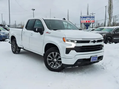 White 2022 Chevrolet Silverado 1500 Double Cab RST Pickup 4D 6 1/2 ft for sale in Anchorage, AK