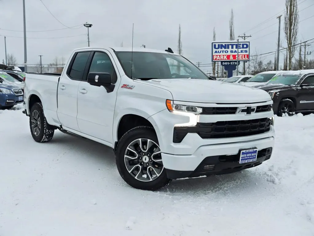 White 2022 Chevrolet Silverado 1500 Double Cab RST Pickup 4D 6 1/2 ft for sale in Anchorage, AK