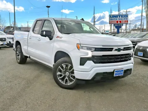 White 2022 Chevrolet Silverado 1500 Double Cab RST Pickup 4D 6 1/2 ft for sale in Anchorage, AK