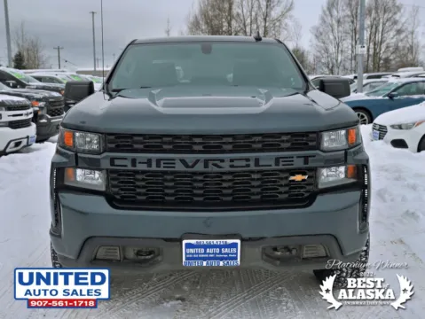 Photos of 2019 Chevrolet Silverado 1500 Crew Cab Custom Pickup 4D 5 3/4 ft for sale in Anchorage, AK at United Auto Sales