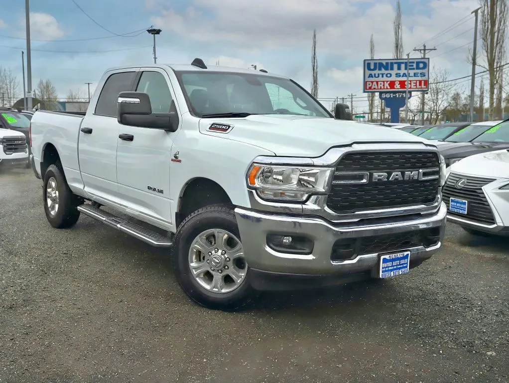 White 2024 Ram 2500 Crew Cab Big Horn Pickup 4D 6 1/3 ft for sale in Anchorage, AK