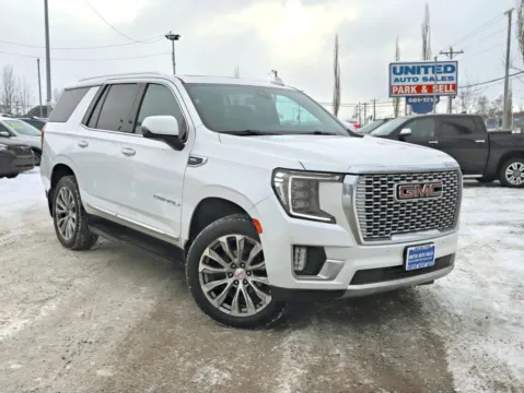 White 2021 GMC Yukon Denali Sport Utility 4D for sale in Anchorage, AK
