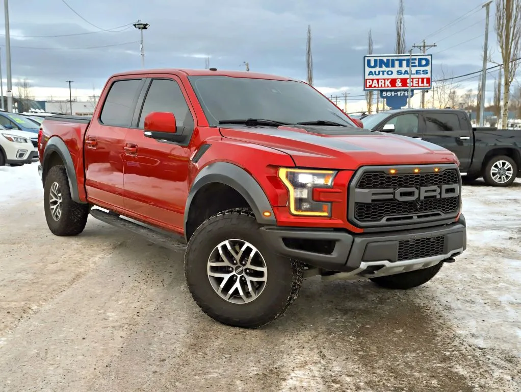 Red 2017 Ford F-150 SuperCrew Cab Raptor Pickup 4D 5 1/2 ft for sale in Anchorage, AK