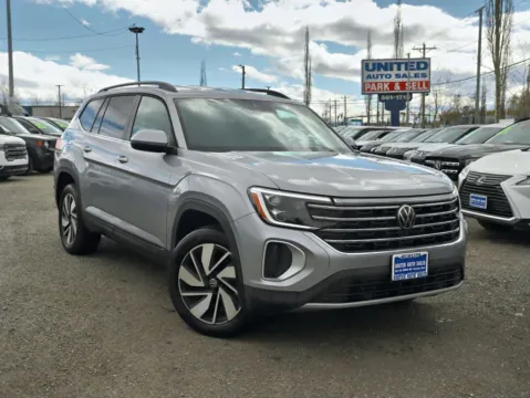 Silver 2025 Volkswagen Atlas SE 4MOTION w/Tech Pkg Sport Utility 4D for sale in Anchorage, AK