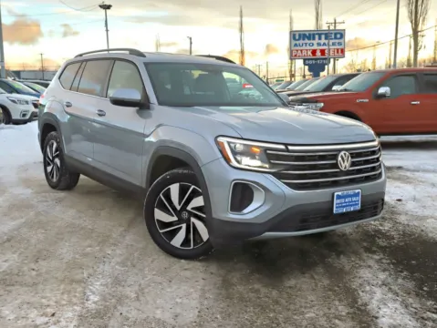 Silver 2025 Volkswagen Atlas SE 4MOTION w/Tech Pkg Sport Utility 4D for sale in Anchorage, AK