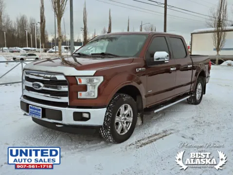 Photos of 2016 Ford F-150 SuperCrew Cab Lariat Pickup 4D 5 1/2 ft for sale in Anchorage, AK at United Auto Sales