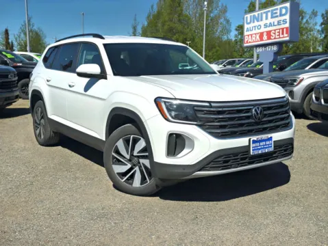 White 2025 Volkswagen Atlas SE 4MOTION w/Tech Pkg Sport Utility 4D for sale in Anchorage, AK