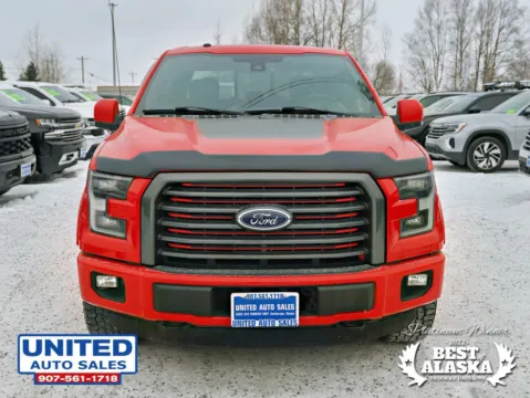 Photos of 2016 Ford F-150 SuperCrew Cab Lariat Pickup 4D 5 1/2 ft for sale in Anchorage, AK at United Auto Sales