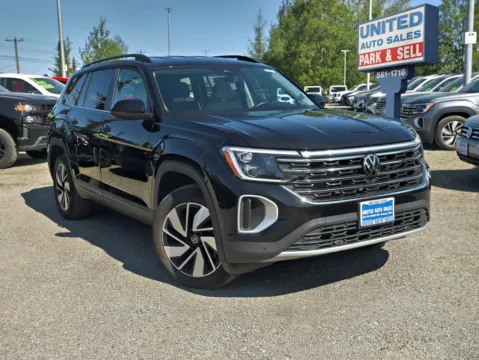 Black 2025 Volkswagen Atlas SE 4MOTION w/Tech Pkg Sport Utility 4D for sale in Anchorage, AK