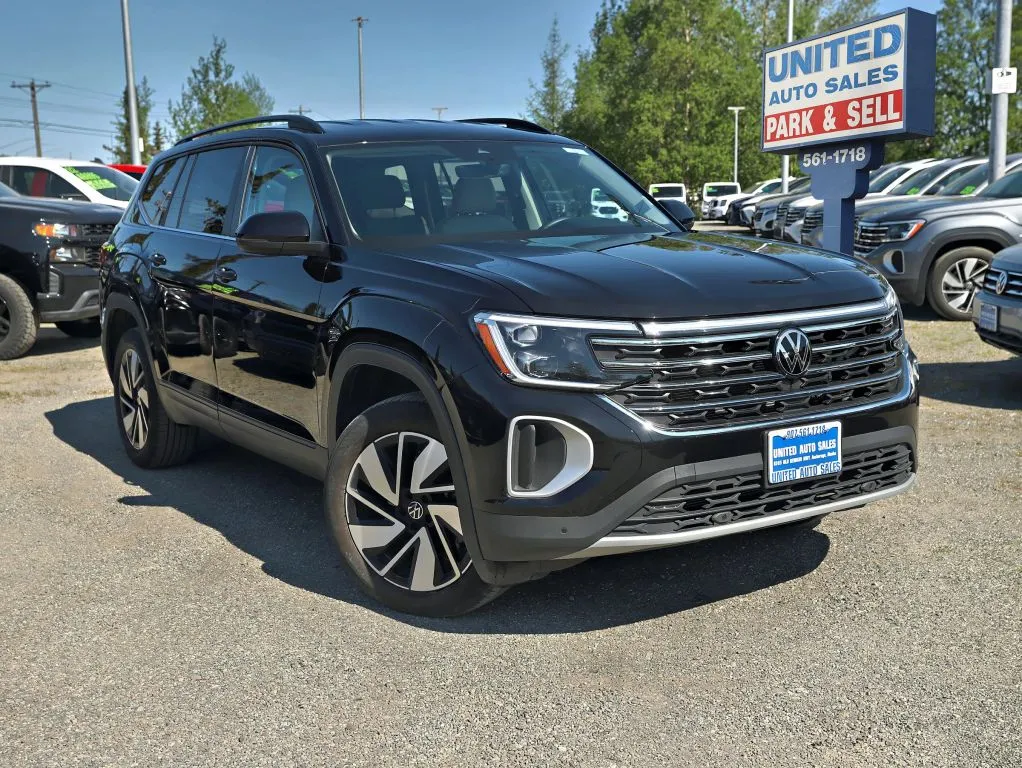 Black 2025 Volkswagen Atlas SE 4MOTION w/Tech Pkg Sport Utility 4D for sale in Anchorage, AK