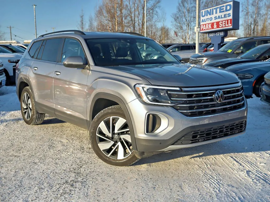 Silver 2025 Volkswagen Atlas SE 4MOTION w/Tech Pkg Sport Utility 4D for sale in Anchorage, AK