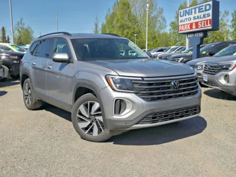 Silver 2025 Volkswagen Atlas SE 4MOTION w/Tech Pkg Sport Utility 4D for sale in Anchorage, AK