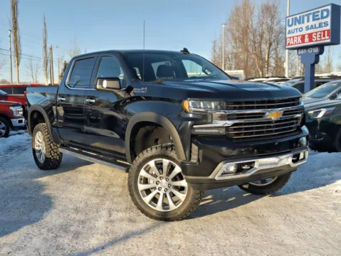 Black 2019 Chevrolet Silverado 1500 Crew Cab High Country Pickup 4D 5 3/4 ft for sale in Anchorage, AK