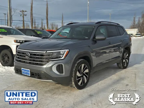 Photos of 2025 Volkswagen Atlas SE 4MOTION w/Tech Pkg Sport Utility 4D for sale in Anchorage, AK at United Auto Sales