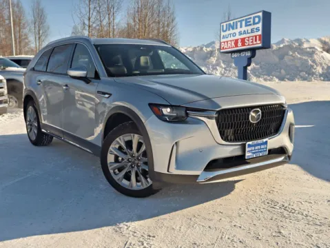 Silver 2025 MAZDA CX-90 3.3 Turbo Premium Plus Sport Utility 4D for sale in Anchorage, AK