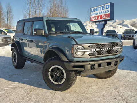Blue 2023 Ford Bronco Badlands Sport Utility 4D for sale in Anchorage, AK