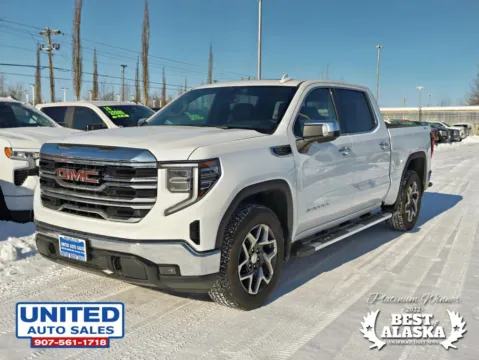 Photos of 2025 GMC Sierra 1500 Crew Cab SLT Pickup 4D 5 3/4 ft for sale in Anchorage, AK at United Auto Sales