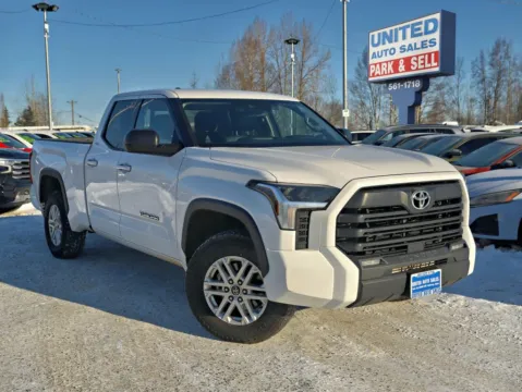 White 2022 Toyota Tundra Double Cab SR5 Pickup 4D 6 1/2 ft for sale in Anchorage, AK