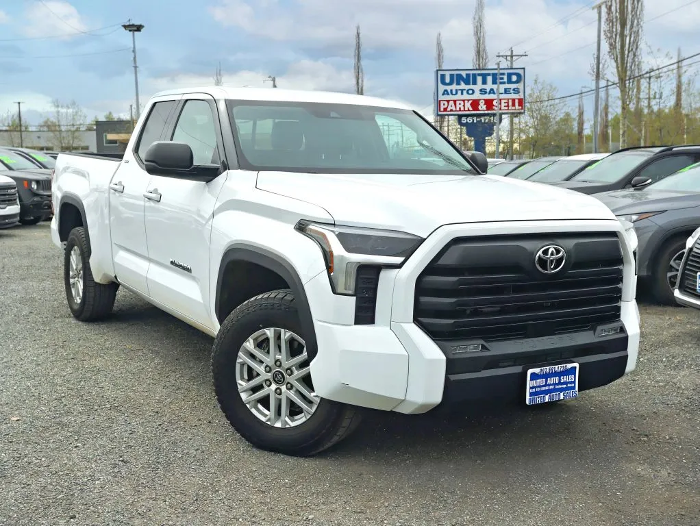 White 2022 Toyota Tundra Double Cab SR5 Pickup 4D 6 1/2 ft for sale in Anchorage, AK