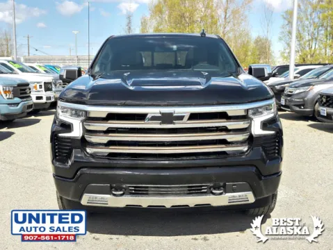 Another view of 2022 Chevrolet Silverado 1500 Crew Cab High Country Pickup 4D 5 3/4 ft for sale in Anchorage, AK at United Auto Sales