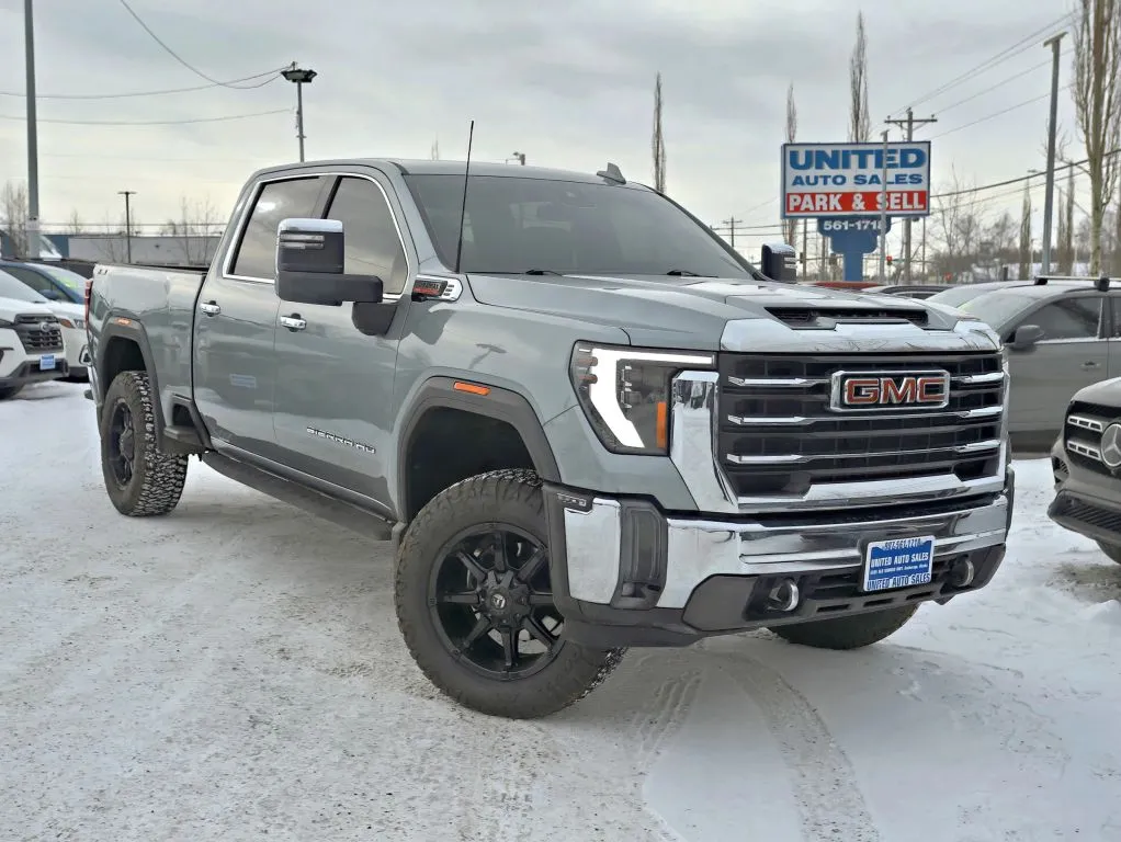 Gray 2024 GMC Sierra 3500 HD Crew Cab SLT Pickup 4D 6 1/2 ft for sale in Anchorage, AK