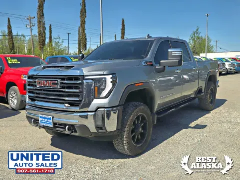 Photos of 2024 GMC Sierra 3500 HD Crew Cab SLT Pickup 4D 6 1/2 ft for sale in Anchorage, AK at United Auto Sales