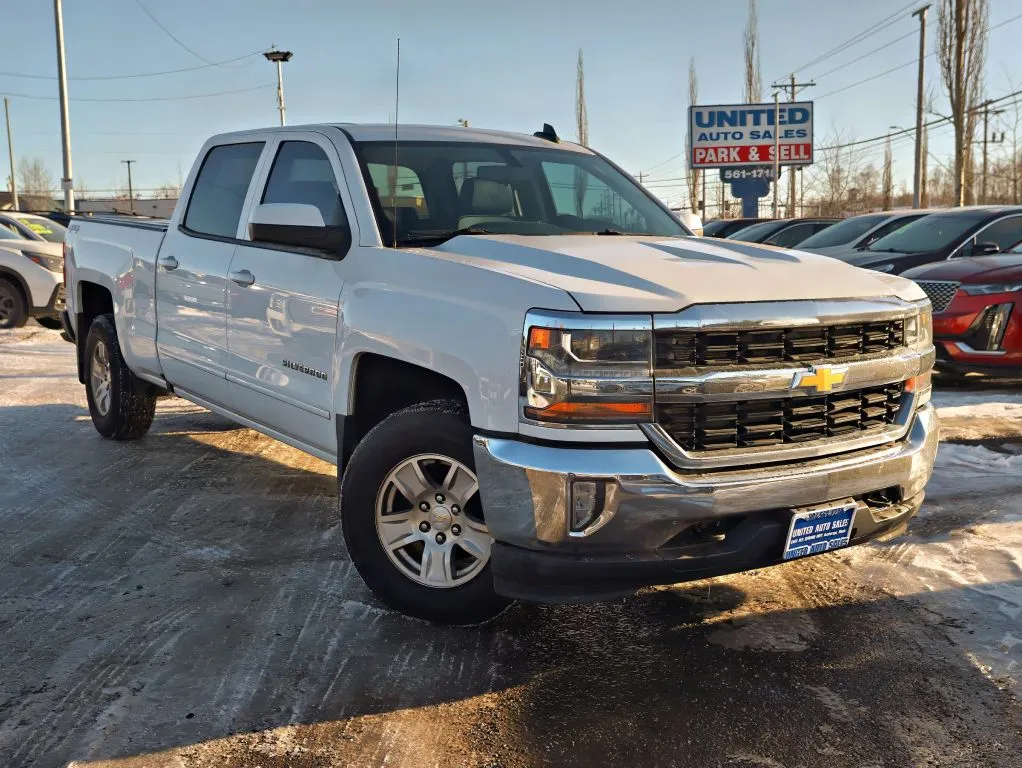 White 2018 Chevrolet Silverado 1500 Crew Cab LT Pickup 4D 6 1/2 ft for sale in Anchorage, AK