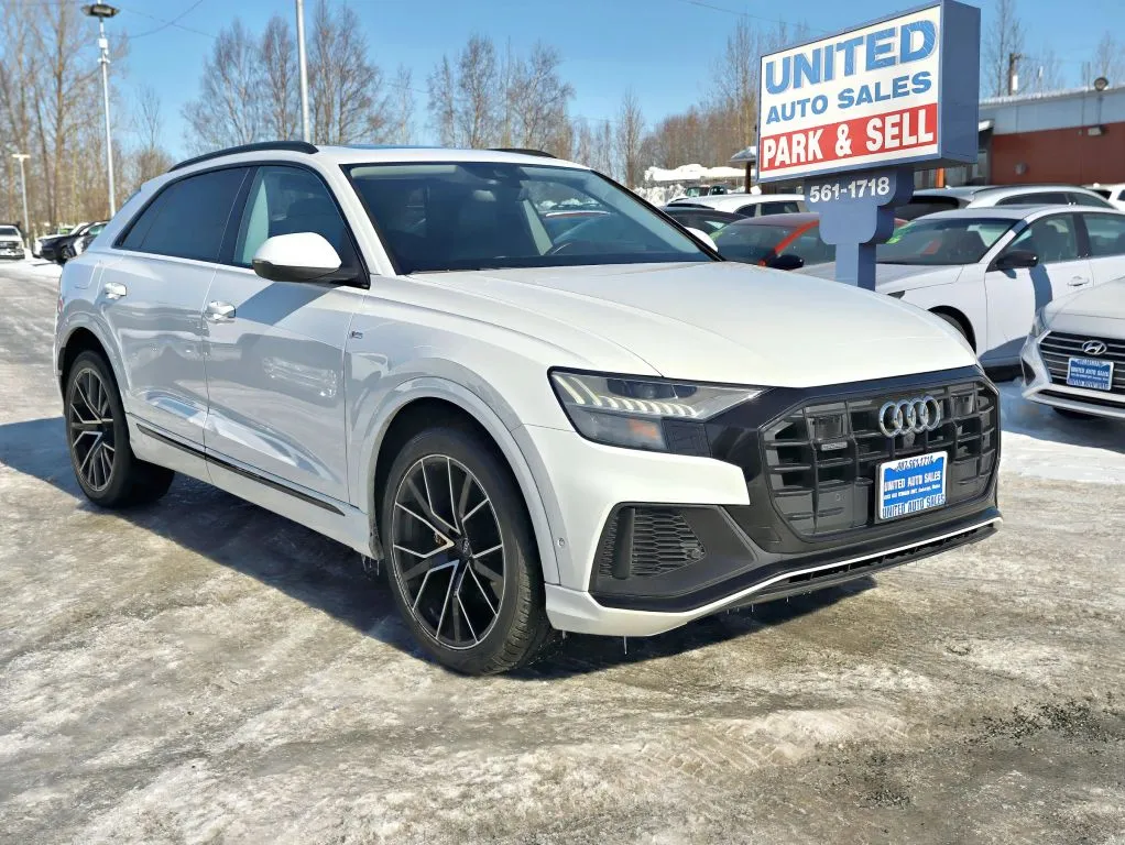 White 2019 Audi Q8 Prestige Sport Utility 4D for sale in Anchorage, AK