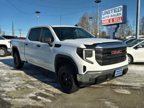 White 2024 GMC Sierra 1500 Crew Cab Pro Pickup 4D 6 1/2 ft for sale in Anchorage, AK