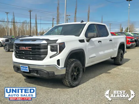 Photos of 2024 GMC Sierra 1500 Crew Cab Pro Pickup 4D 6 1/2 ft for sale in Anchorage, AK at United Auto Sales