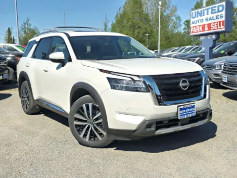 White 2024 Nissan Pathfinder Platinum Sport Utility 4D for sale in Anchorage, AK