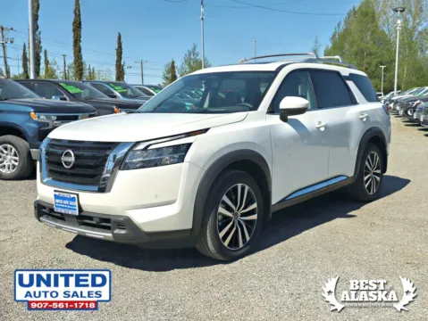Photos of 2024 Nissan Pathfinder Platinum Sport Utility 4D for sale in Anchorage, AK at United Auto Sales