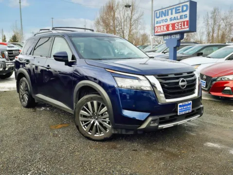 Blue 2024 Nissan Pathfinder SL Sport Utility 4D for sale in Anchorage, AK