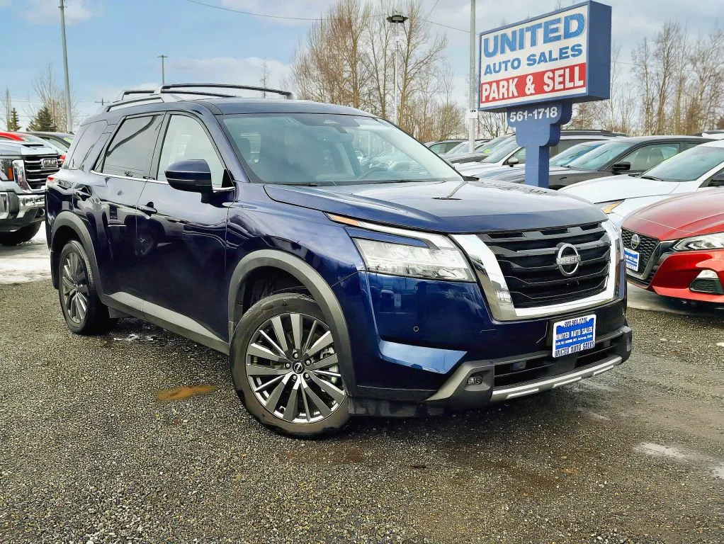 Blue 2024 Nissan Pathfinder SL Sport Utility 4D for sale in Anchorage, AK