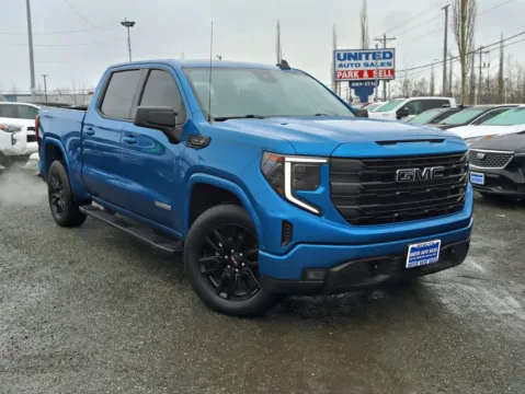 Blue 2022 GMC Sierra 1500 Crew Cab Elevation Pickup 4D 5 3/4 ft for sale in Anchorage, AK
