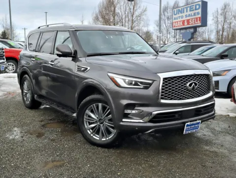 Gray 2024 INFINITI QX80 LUXE Sport Utility 4D for sale in Anchorage, AK