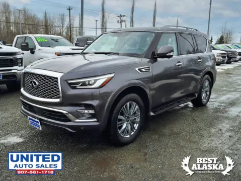 Another view of 2024 INFINITI QX80 LUXE Sport Utility 4D for sale in Anchorage, AK at United Auto Sales