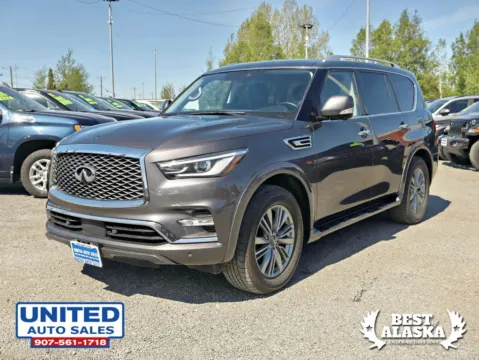 Photos of 2024 INFINITI QX80 LUXE Sport Utility 4D for sale in Anchorage, AK at United Auto Sales