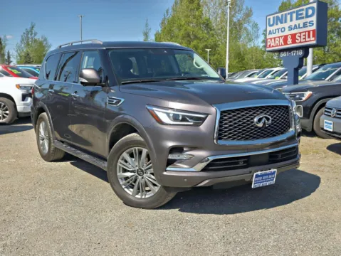 Gray 2024 INFINITI QX80 LUXE Sport Utility 4D for sale in Anchorage, AK