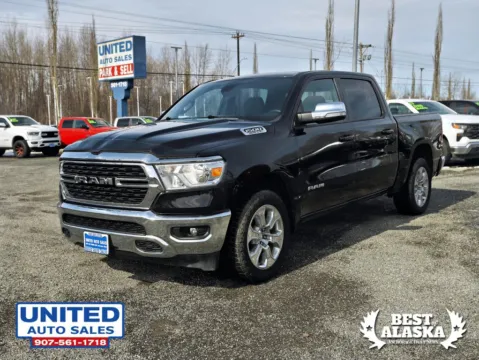 Photos of 2022 Ram 1500 Crew Cab Big Horn Pickup 4D 5 1/2 ft for sale in Anchorage, AK at United Auto Sales