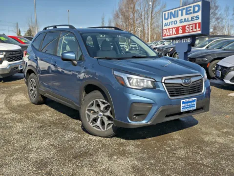 Blue 2020 Subaru Forester Premium Sport Utility 4D for sale in Anchorage, AK
