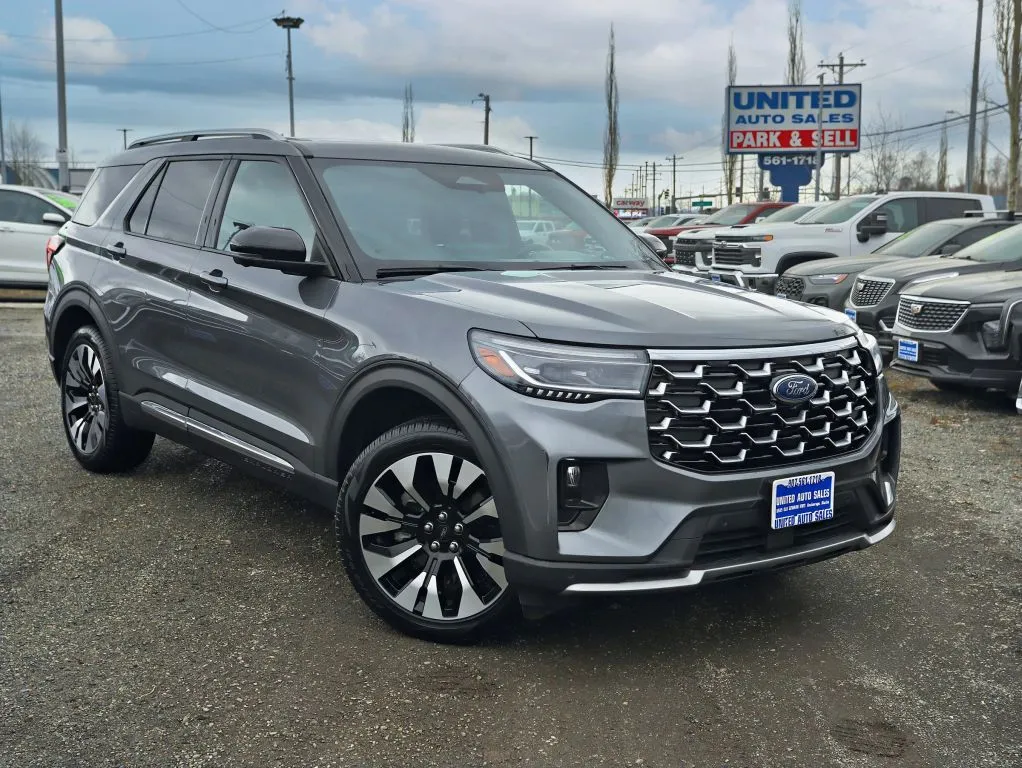 Gray 2025 Ford Explorer Platinum Sport Utility 4D for sale in Anchorage, AK