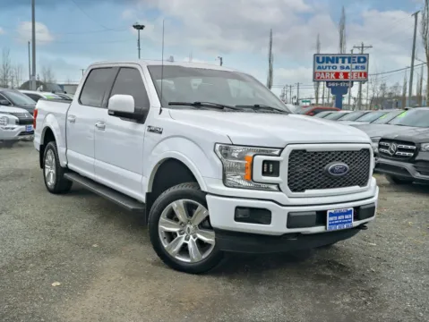 White 2018 Ford F-150 SuperCrew Cab Lariat Pickup 4D 5 1/2 ft for sale in Anchorage, AK